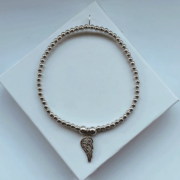 Sterling Silver Angel Wing Bracelet