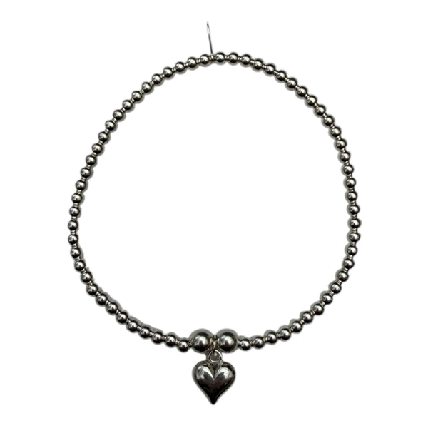 Sterling Silver Love Heart Bracelet