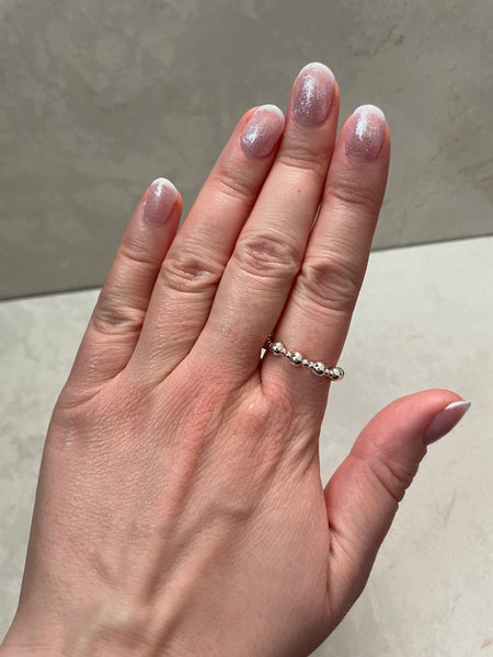 Sterling Silver Mixed Bead Ring