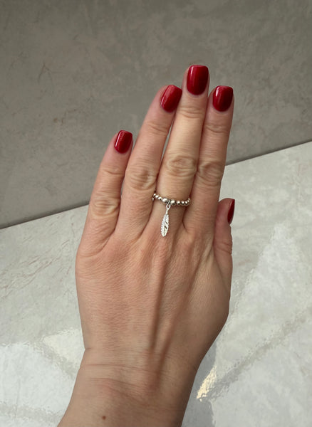 Sterling Silver Feather Ring
