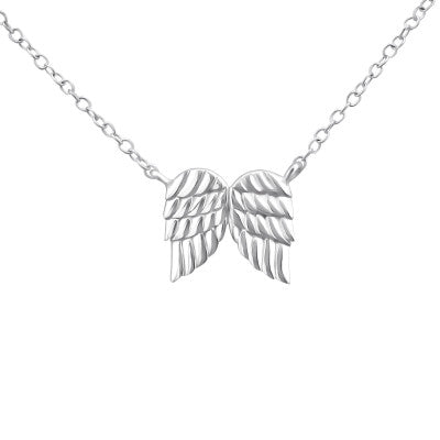 Sterling Silver Angel Wings Necklace