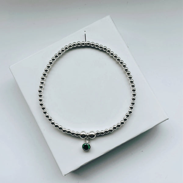 Sterling Silver Birthstone Bracelet