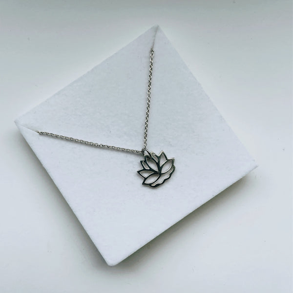 Sterling Silver Lotus Necklace