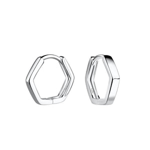 Sterling Silver Chunky Huggie Earrings