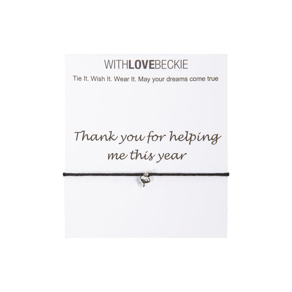 Thank You For Helping Me This Year Wish String