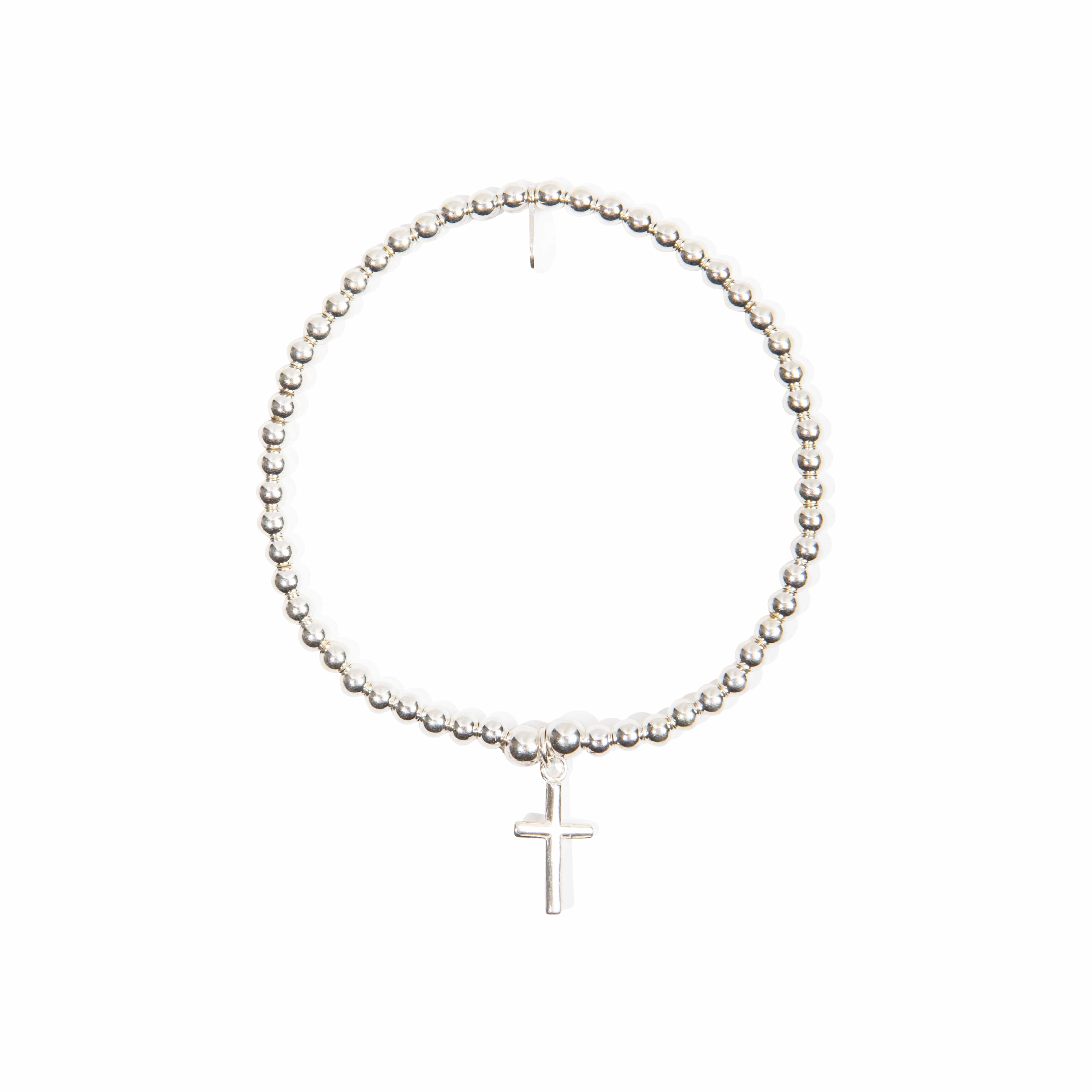 Children's Cross Bracelet - Sterling Silver bracelet With Love Beckie