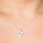Circle Of Life Necklace - Sterling Silver Necklace 18 inch With Love Beckie