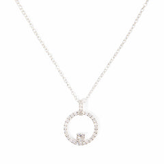 Circle Of Life Necklace - Sterling Silver Necklace 18 inch With Love Beckie