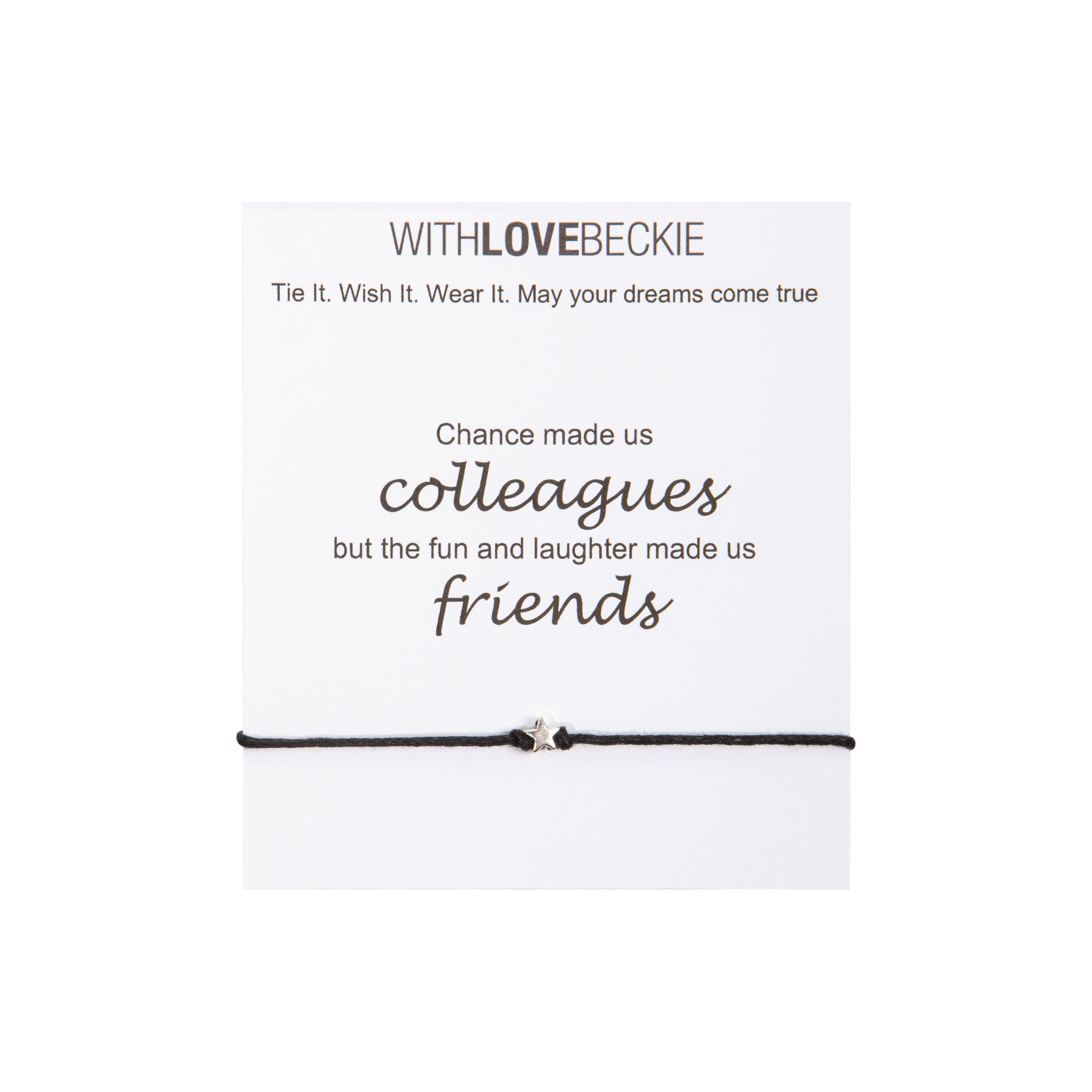 Colleagues Wish String bracelet With Love Beckie