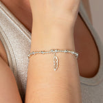 Filligree Feather Bracelet - Sterling Silver bracelet With Love Beckie