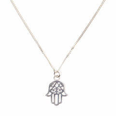 Hama Hand Necklace - Sterling Silver Necklace With Love Beckie
