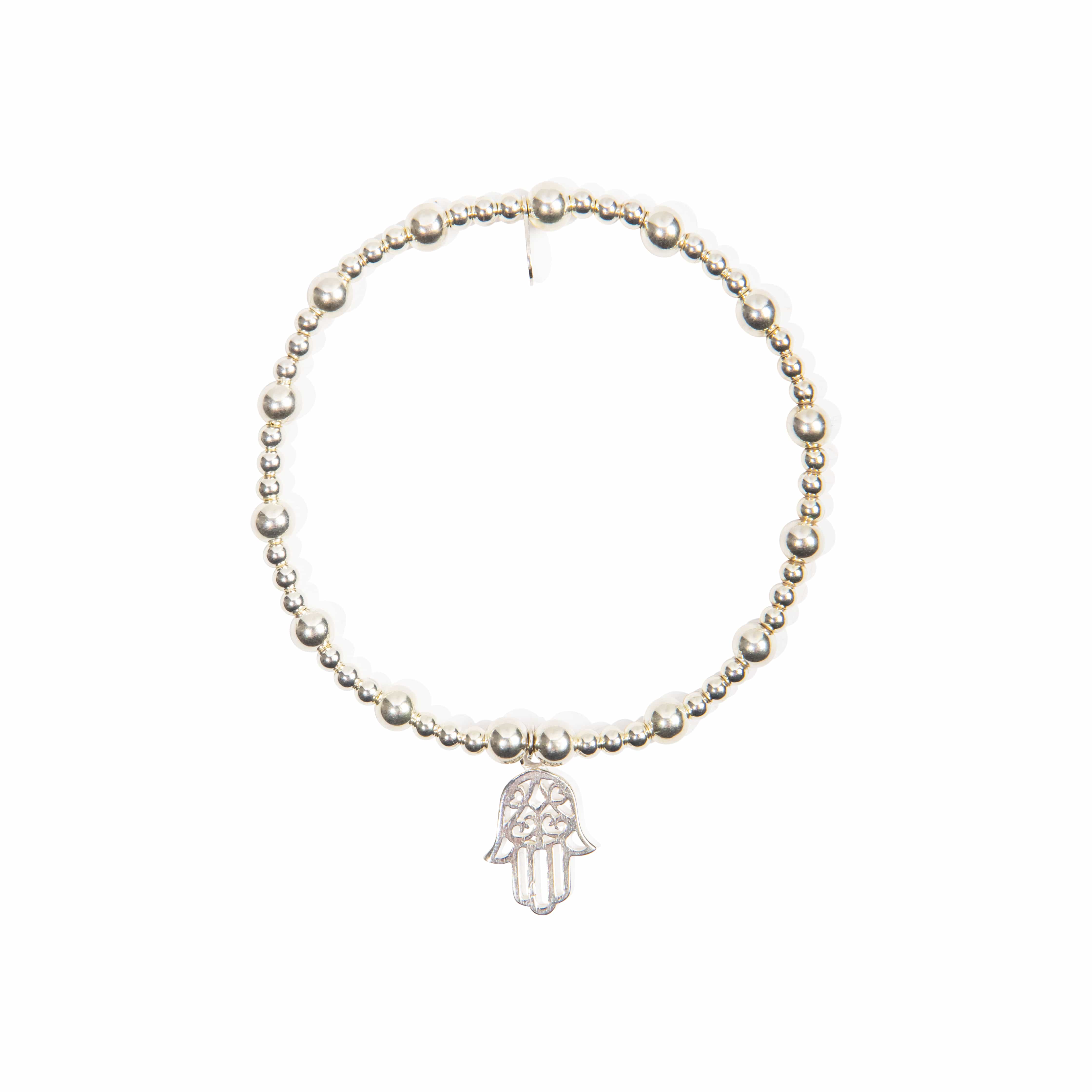Hamsa Hand Bracelet - Sterling Silver bracelet With Love Beckie