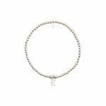 Initial Cubic Zirconia Charm Bracelet - Sterling Silver bracelet With Love Beckie