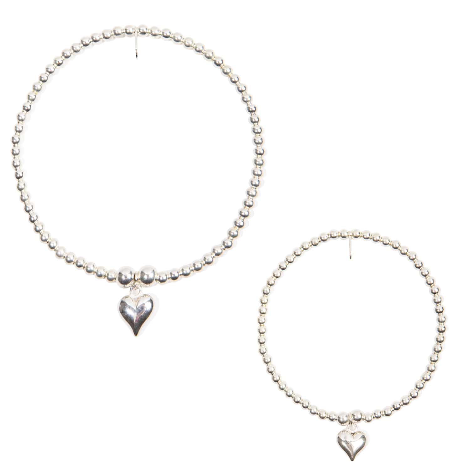Love Heart Bracelet Adult & Child - Sterling Silver Jewellery With Love Beckie