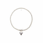 Love Heart Bracelet - Sterling Silver bracelet With Love Beckie