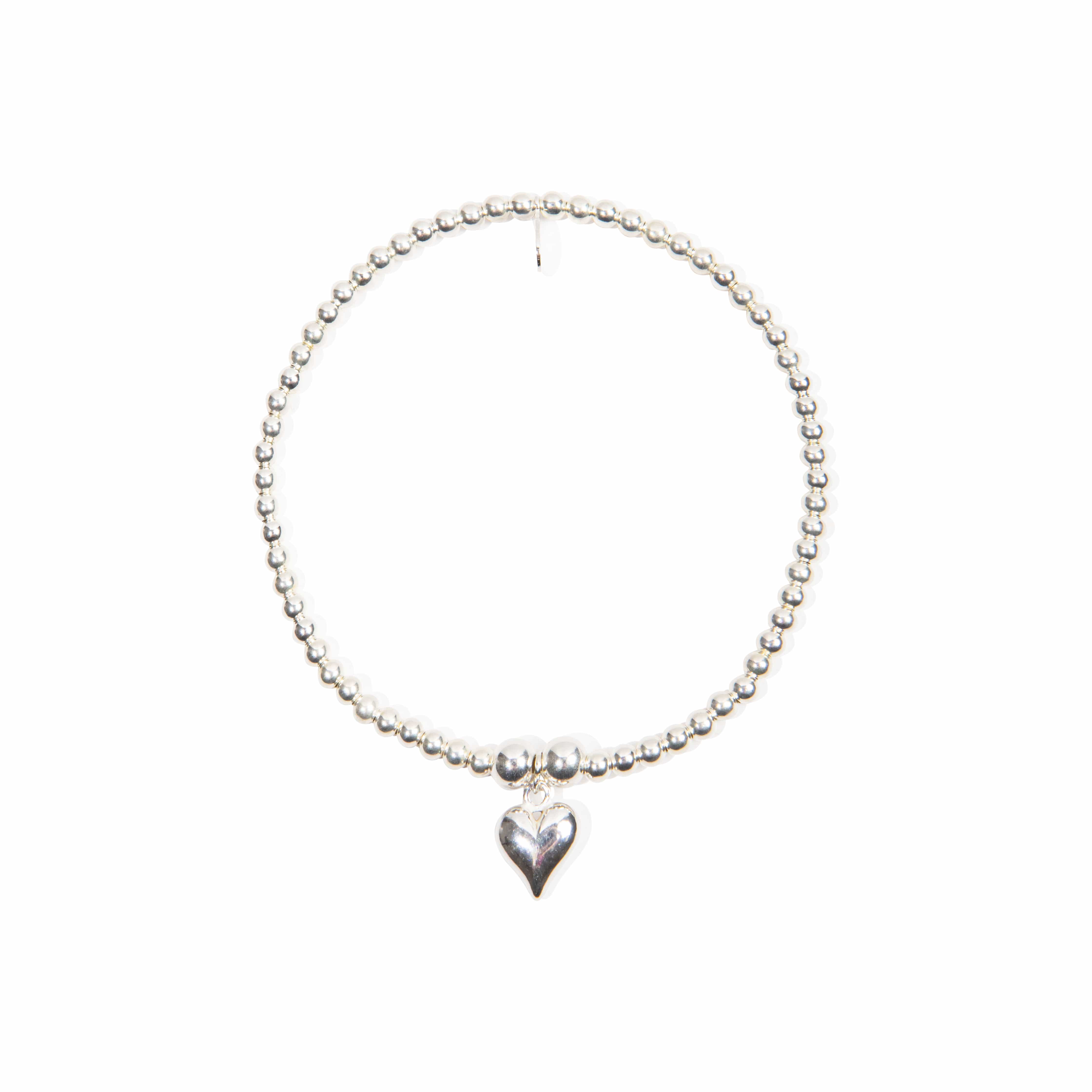 Love Heart Bracelet - Sterling Silver bracelet With Love Beckie
