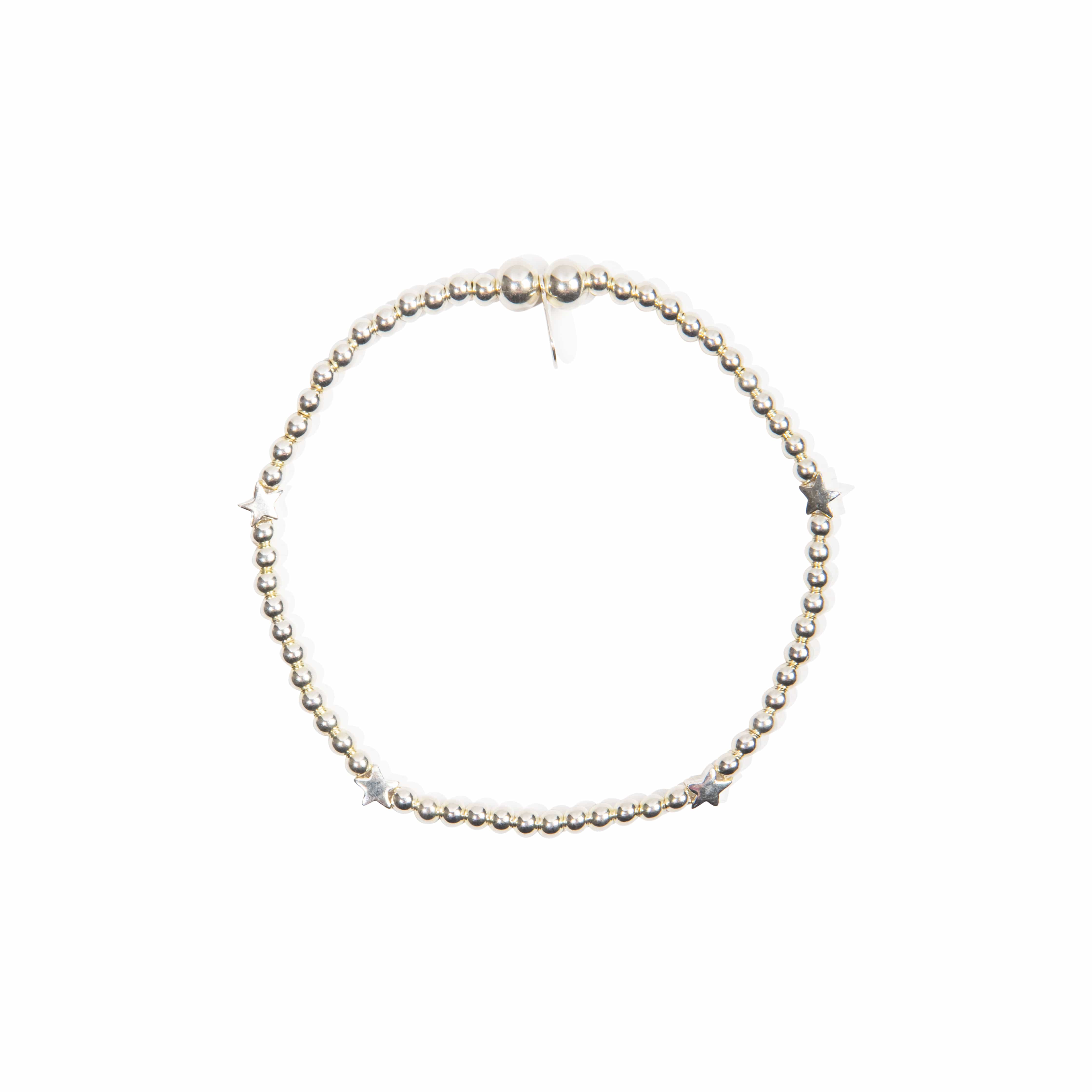 Multi Star Bead Bracelet - Sterling Silver bracelet With Love Beckie