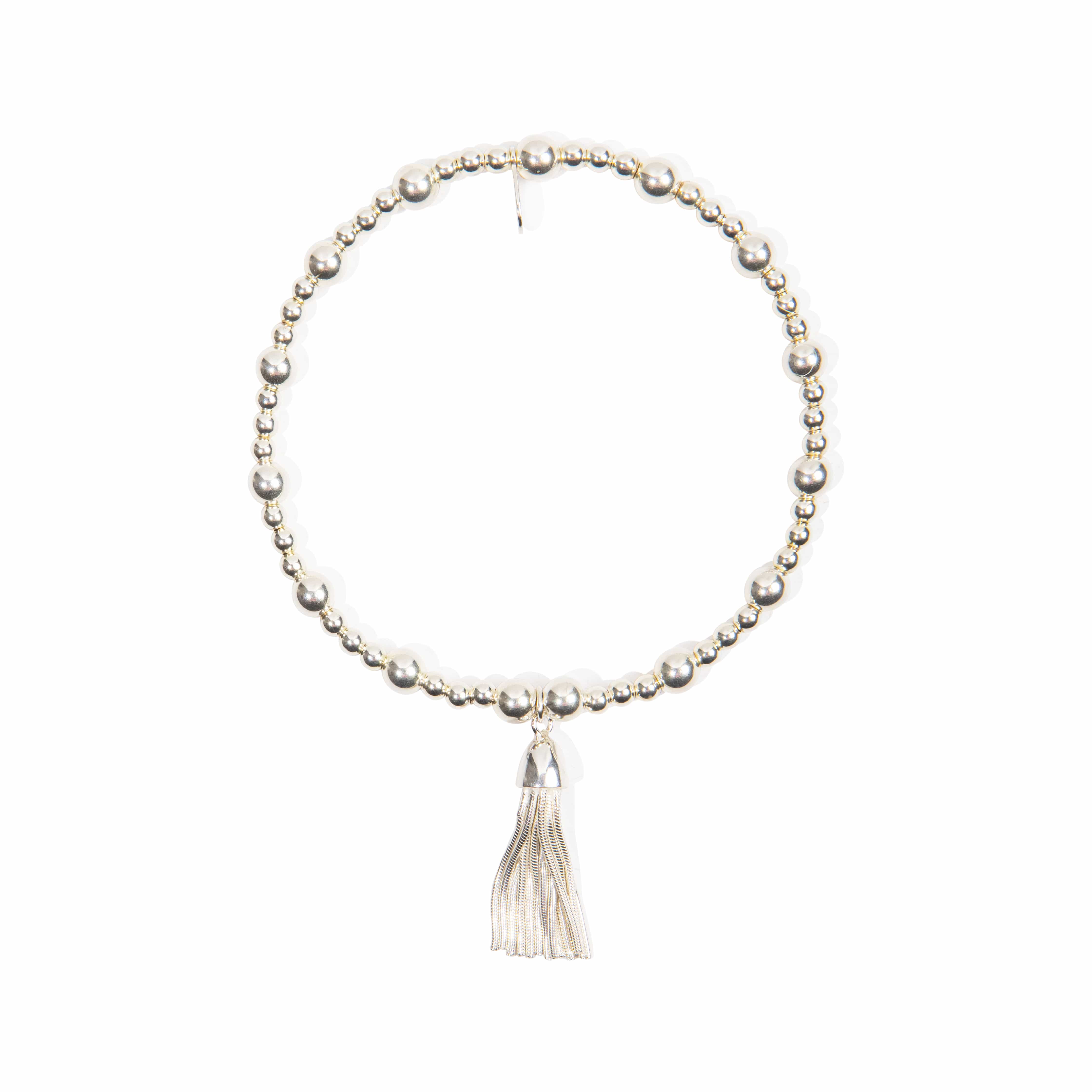 Tassel Bracelet - Sterling Silver bracelet With Love Beckie