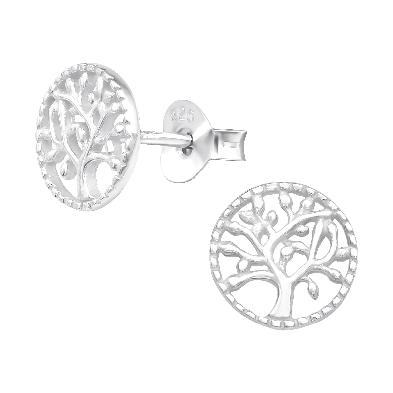 Tree of Life Stud Earrings - Sterling Silver Earrings With Love Beckie