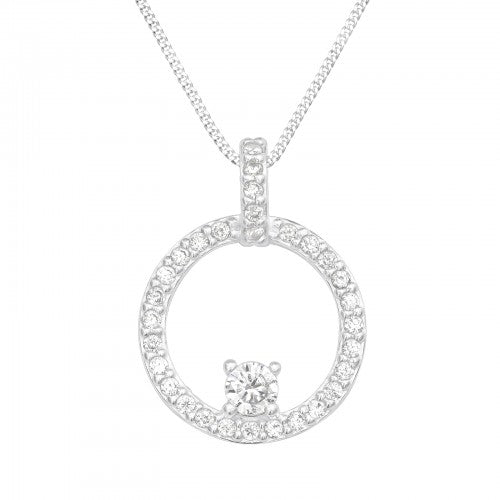 Sterling Silver Circle Of Life Necklace