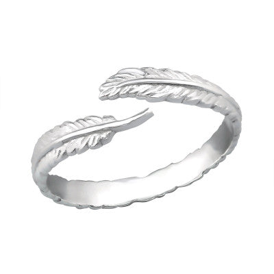 Sterling Silver Leaf Ring