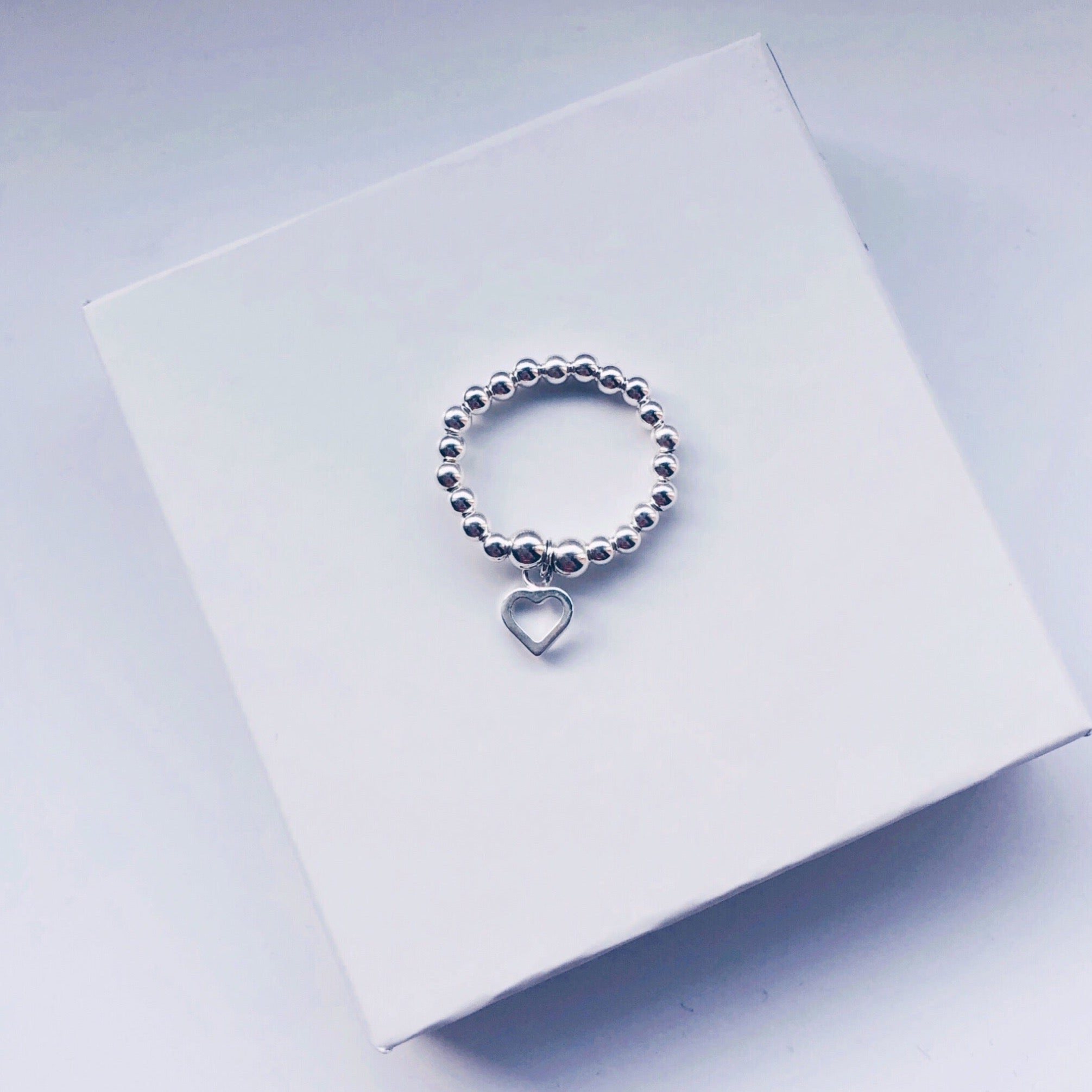 Sterling Silver Open Heart Ring