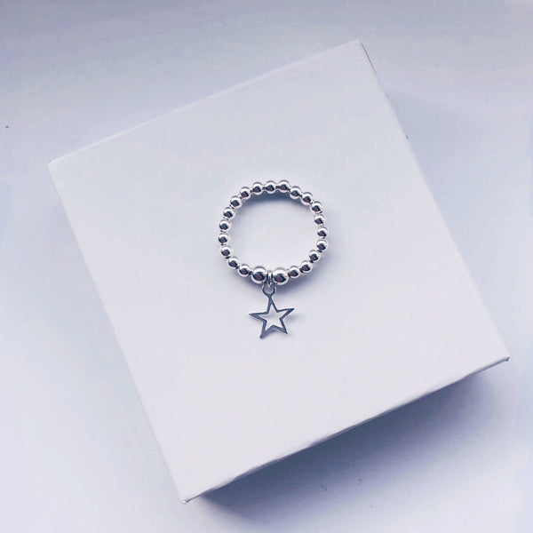 Sterling Silver Open Star Ring